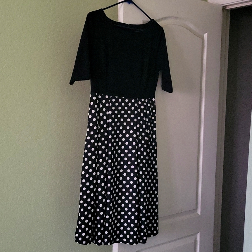 Black Polka Dot dress